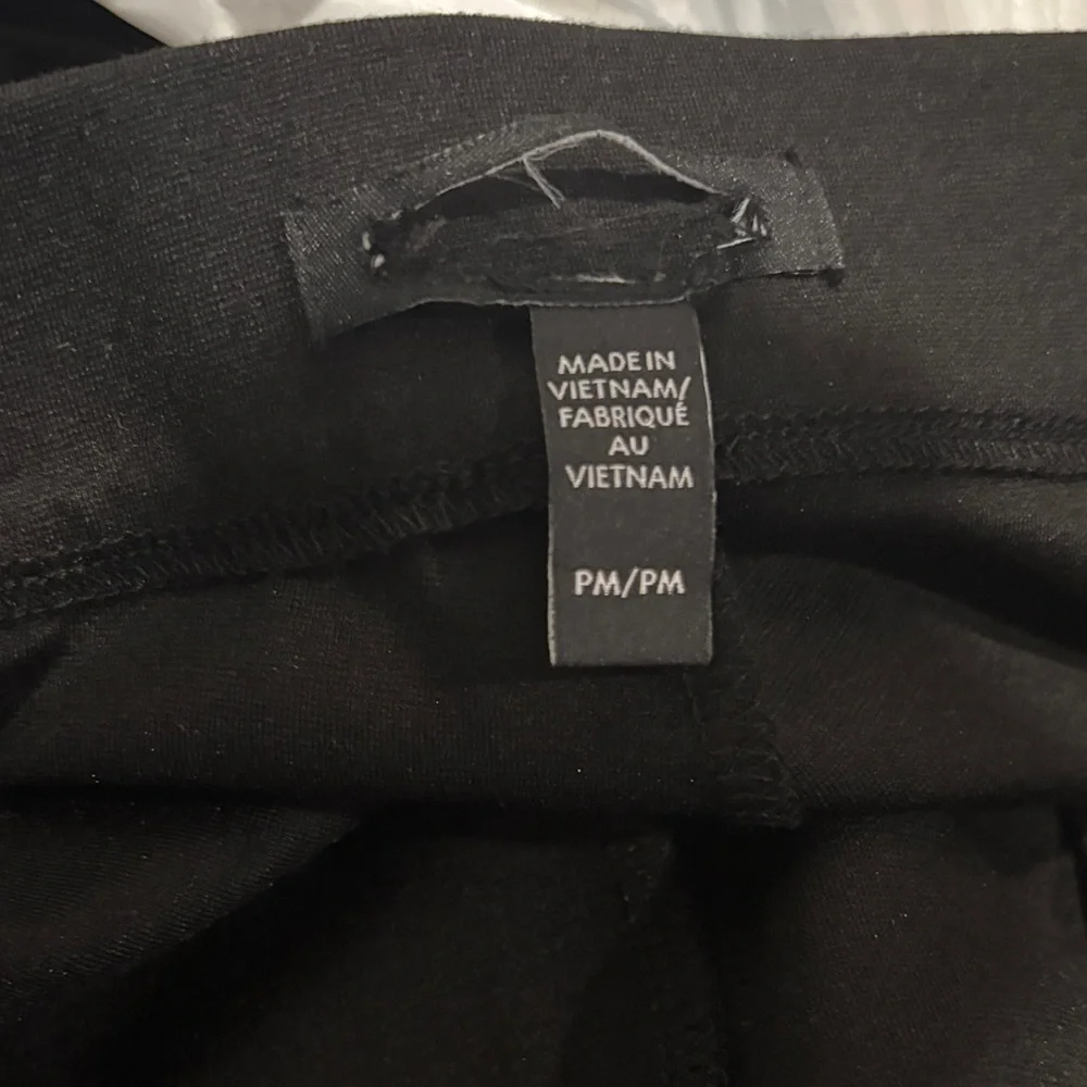 Eileen Fisher Cotton Tencel Black Ponte Wide-Leg Women's Pants, new without tags - Picture 5 of 6